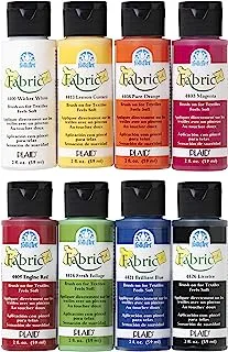 Folkart Brush On Fabric Paint Beginner Set (2-Ounce),