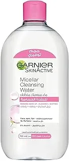 Garnier All-in-One Micellar Cleansing Water, Removes Makeup, Cleanses and Soothes Skin, No Rinse Off, SkinActive, 700ml