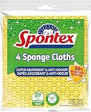 Spontex Sponge Cloths, 4Pcs