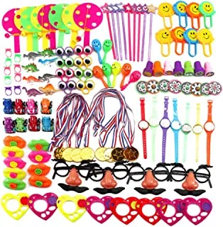 COOLBABY 120Pcs Kid's Party Favor Sets Carnival Prizes Box Toy Assortment For Classroom