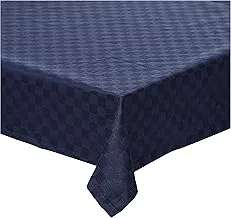 Princess 100% Cotton Dobby Jacquard Table Cover140X220cm Navy Blue 1Pc