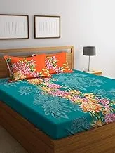 Portico Vienna Flat Queen Bedsheet With 2 Pillow Covers, Multi-Colour, 224X254 Cm, 8044871