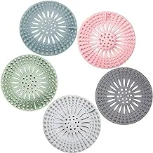 Mumoo Bear Hair Catcher Durable Silicone Hair Stopper Shower Drain Covers Easy To Install And Clean Suit For Bathroom Bathtub And Kitchen 5 Pack