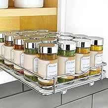 Lynk Professional® Slide Out Spice Rack قابل للسحب منظم الخزانة 8-1 / 4 بوصة ، كروم