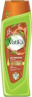 Vatika Naturals Moroccan Argan Anti-Breakage Shampoo 400ml | Moisture Soft Hair | For Dry, Unmanageable Hair