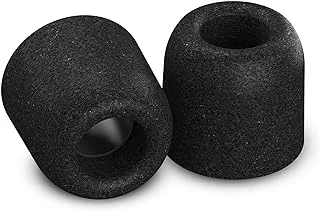 Comply Isolation T-200 Memory Foam Earphone Tips (Medium, 3 Pairs), Black