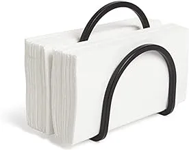 Umbra 1005748-040 Ca Squire Napkin Holder For Kitchen, Cocktail Party, Bent Metal Wire Looks Like Cast Iron, Black