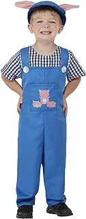 Smiffys 71039T1 Toddler Country Piggy Costume, Boys, Blue, Age 1-2 Years