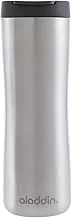 Aladdin Leak-Lock Thermavac™ Brushed Stainless Steel Mug 0.47L – Leakproof | Double Wall Vacuum Insulated Cup | Keeps Hot for 3.5 Hours | BPA-Free Stainless Steel Travel Mug | Dishwasher Safe