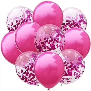 Fostudork Latex Balloonsï¼Œ 10pcs/lot 12inch Balloons And Colored Confetti Birthday Party Decorations Kids Baloon Baptism Wedding Bachelorette Decor,style 11