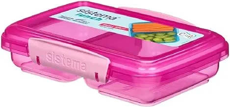 Sistema Small Split Lunch 350ml Pink, 41518