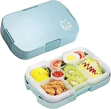 COOLBABY Kids Lunch Box, Bento Box for Kid with 6 Compartments, Suitable for Microwave and Dishwasher, 920ml Lunch Container for Kids