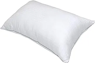 Hotel Linen Klub DEYARCO Soft Comfort 250TC Box Sateen Cotton Pillow Single Piping, 50 x 75 cm,White