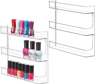 iDesign Hanging Nail Polish & Cosmetics Organizer, Set of 2, The Clarity Collection – 8.78