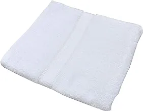 Hotel Linen Klub Deyarco Princess 100% Cotton Terry Bath Sheet 480Gsm , Fast Absorbent, Quick Dry , Soft And Premium Quality ,Size: 90 X 180 Cm, White