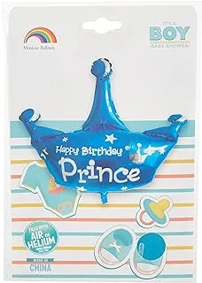 Happy Birthday Prince Blue Balloon