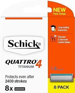 Schick Quattro Titanium Refill X8