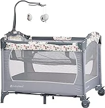 BABYTREND PY81D21AL- Nursery Center Forest Party - Gray - Playard