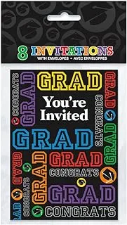 Unique Graduation Party Invitation 8 Pieces