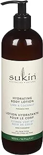 Sukin Hydrating Body Lotion, Lime & Coconut, 500 ml