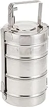 Raj Bombay Stainless Steel Tiffin 11.5 Cm Width , 3 Tier ,BT0009, Containers , Lunch Box , Tiffin , 3 Layer