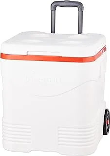 Cosmoplast Picnic Trolley Keep Cold Icebox Roller Cooler With Wheels, 30 Liters, Plastic