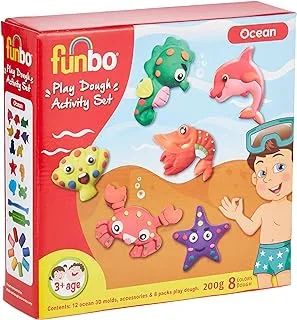 Funbo Play Dough Activity set Ocean 200g+molds