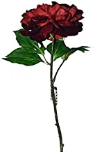 Dubai Garden Centre Artificial Peony Stem, Burgundy/Green