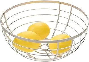 Idesign Austin Metal Wire Fruit Bowl Centerpiece For Kitchen And DiningRoom Countertops, Tables, Buffets, Refrigerators