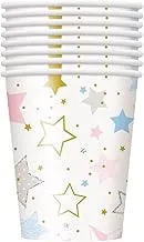 Unique Party 72416 - 9oz Twinkle Twinkle Little Star Paper Cups, Pack of 8