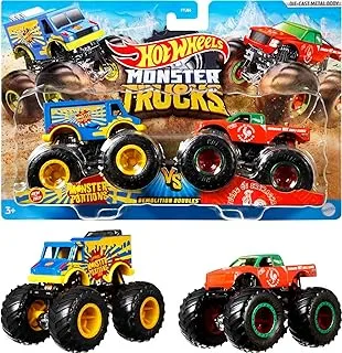 Hot Wheels Monster Trucks 1:64 Scale Demolition Doubles Assortment