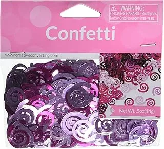 Creative Converting Pirate Party! Candy Pink Swirls Foil Confetti 14 G