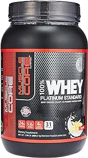 MUSCLE CORE NUTRITION Whey بلاتينيوم ستاندرد فانيلا ، 2 رطل