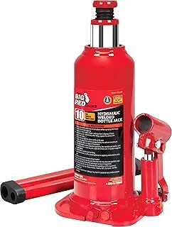 BIG RED T91003B Torin Hydraulic Welded Bottle Jack, 10 Ton (20,000 Lb) Capacity,