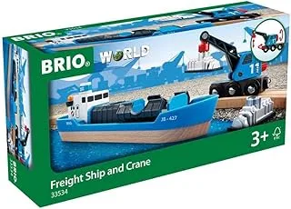 BRIO 33534 Freight Ship and Crane