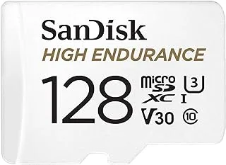 Sandisk 128Gb High Endurance Video Microsdxc Card With Adapter For Dash Cam And Home Monitoring Systems - C10, U3, V30, 4K Uhd, Micro Sd Card - Sdsqqnr-128G-Gn6Ia…