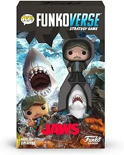 Funko 46069 POP Funkoverse: Jaws 100-Expandalone Strategy Board Game ، متعدد الألوان