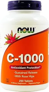 Now Foods Vitamin C-1000 With Rose Hips, SUStained Release - 250 Tablets