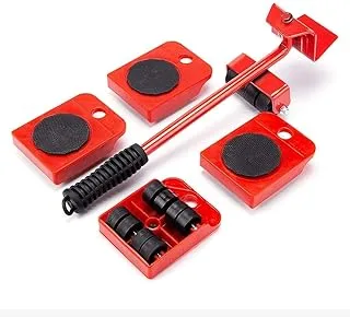 Showay Moving Furniture Tool Transport Shifter With 5 Pack Wheel Slider Remover Roller Furniture Moving System - Lifting Tool Heavy Duty Moving Rollers Furniture Appliance