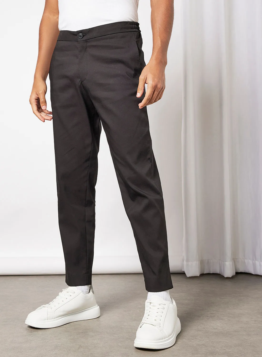 SELECTED Straight Leg Pants Black