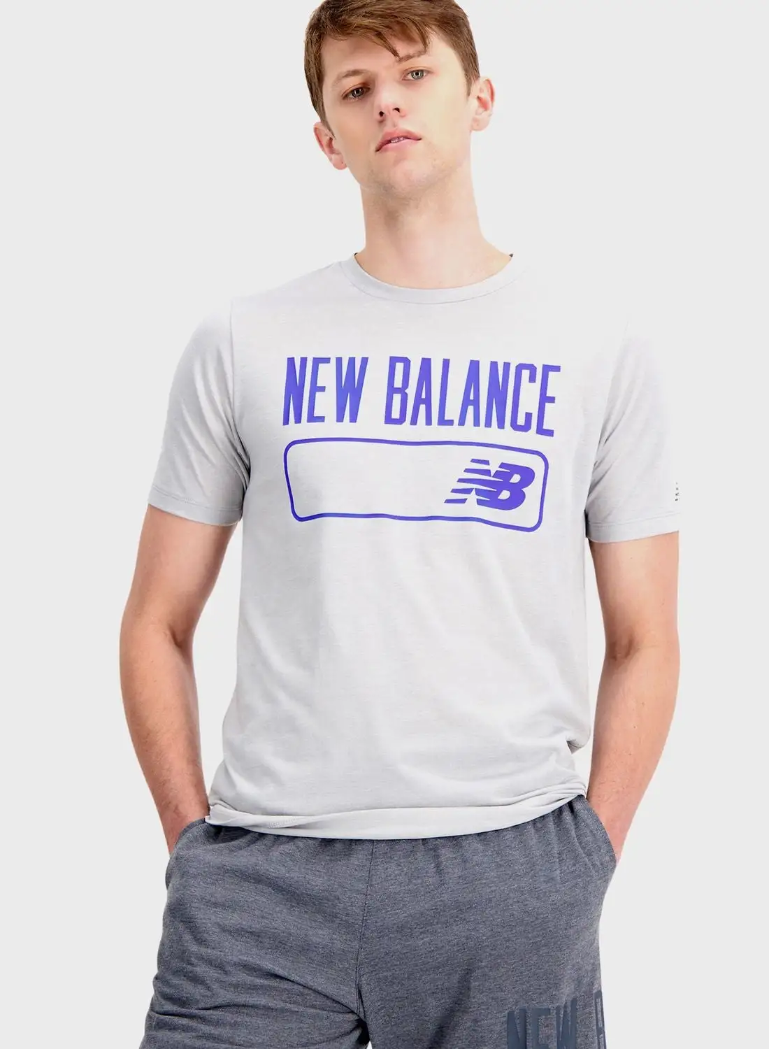 New Balance Tenacity Heathertech Graphic T-Shirt