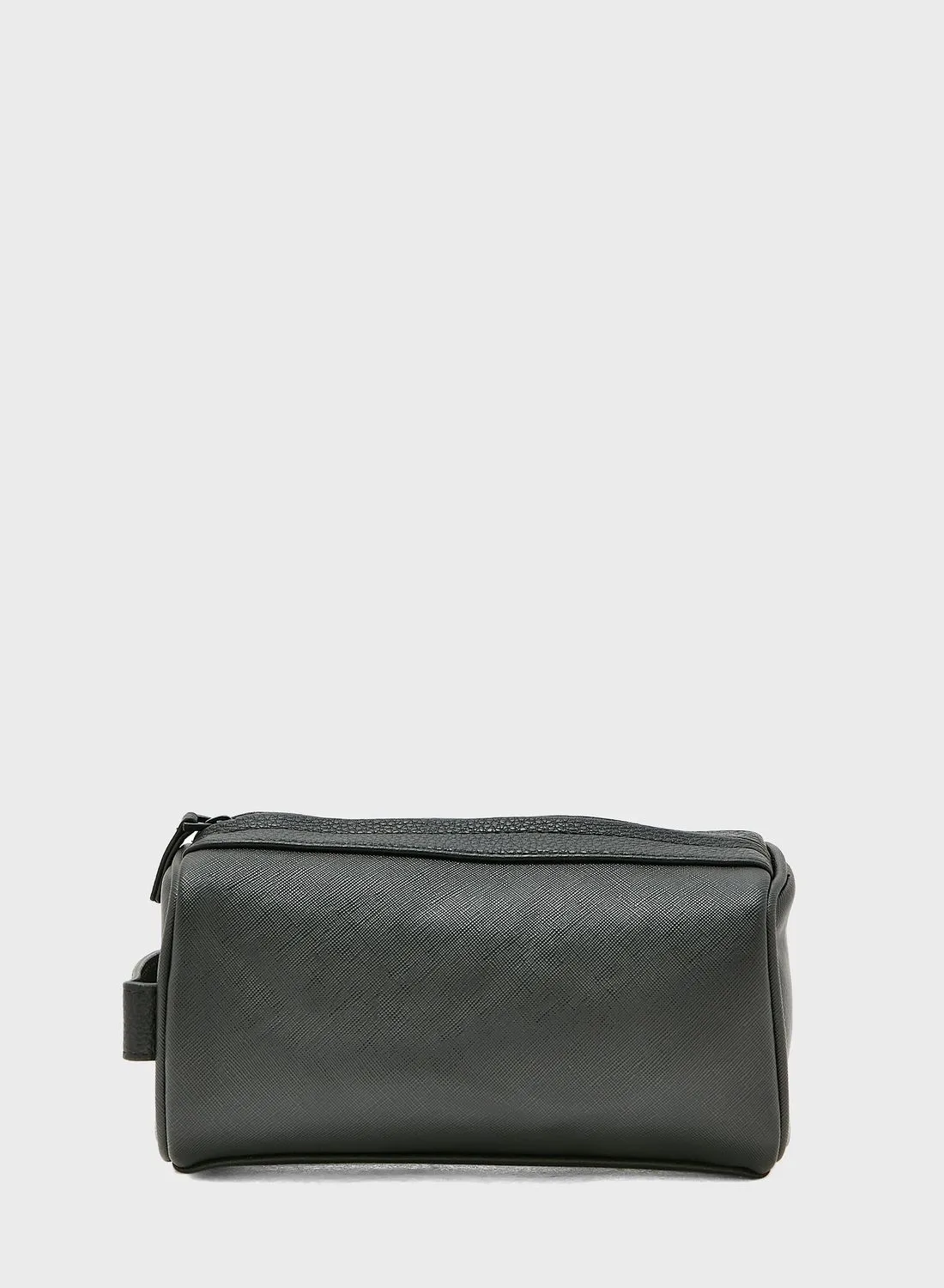 Mango Man Embossed Leather Effect Toiletry Bag