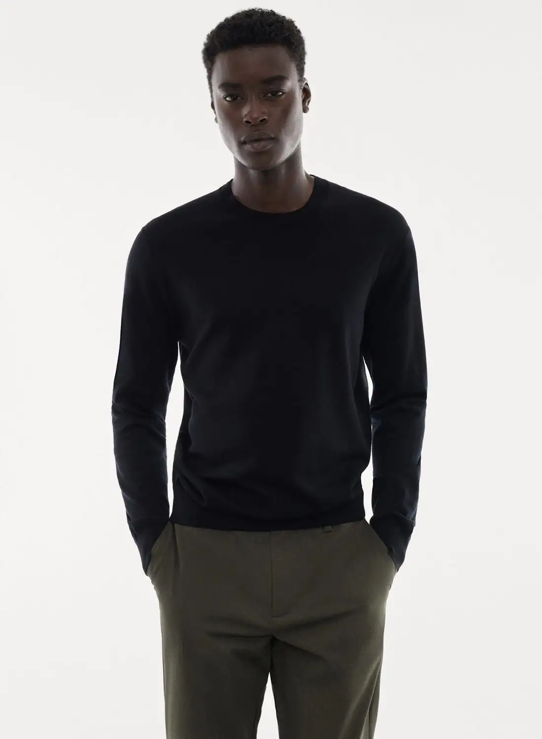 Mango Man Essential Crew Neck Sweater