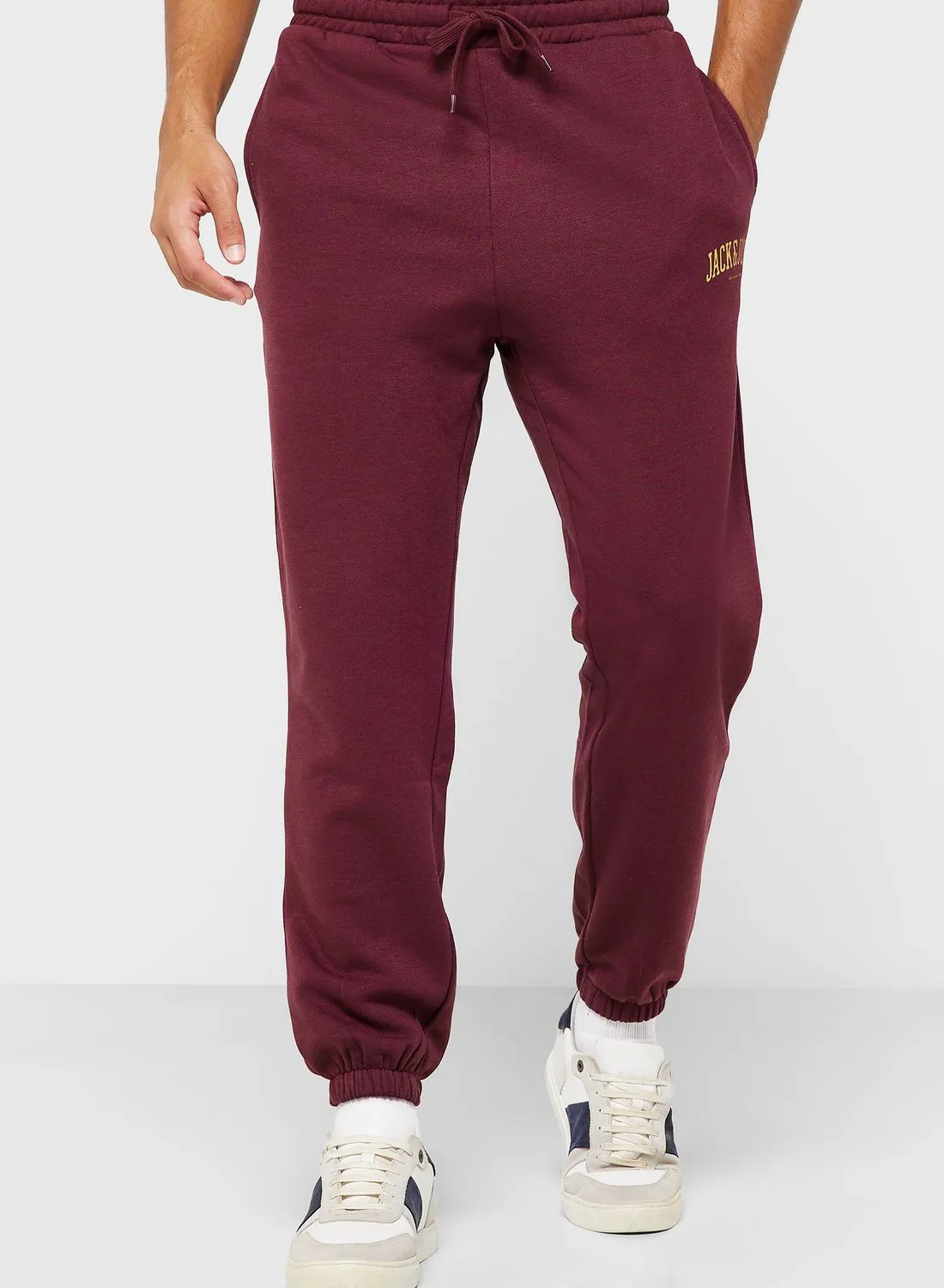 JACK & JONES Logo Drawstring Sweatpants