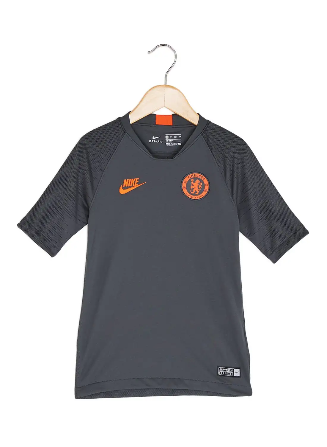 Nike Breathe Chelsea FC Strike T-Shirt Anthracite/Black/Rush Orange