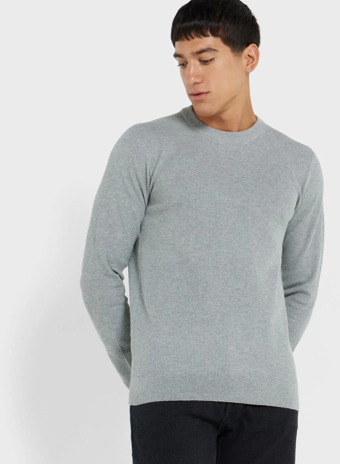 Mango Man Essential Crew  Neck Sweater