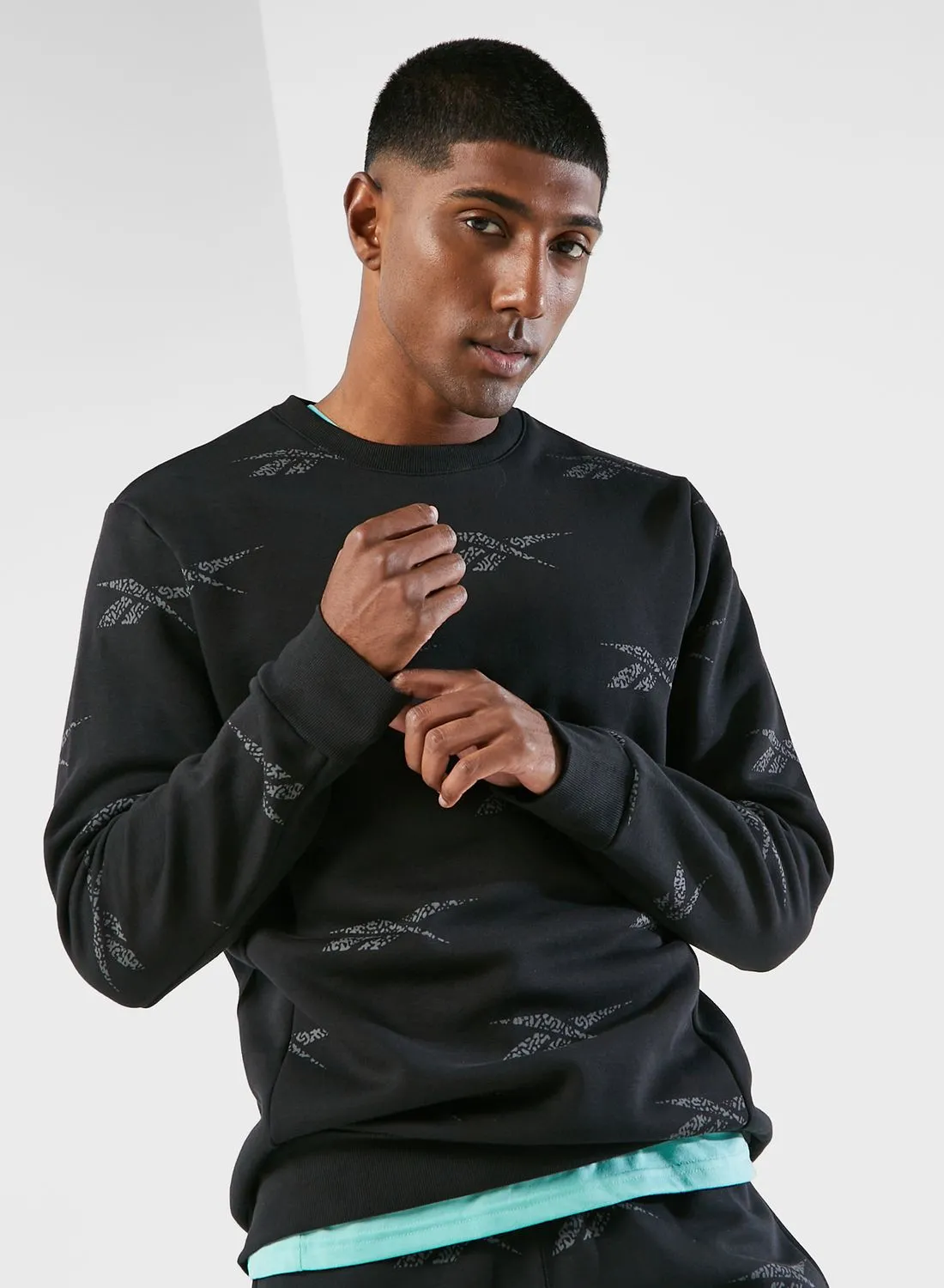 Reebok Ri Aop Crew Sweatshirt