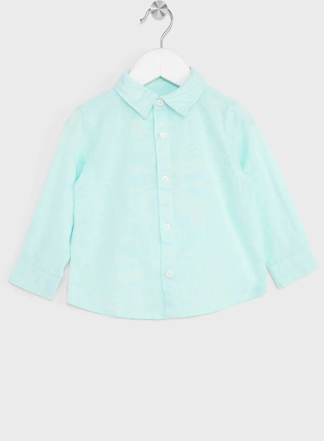 MANGO Kids Regular Fit Linen Shirt