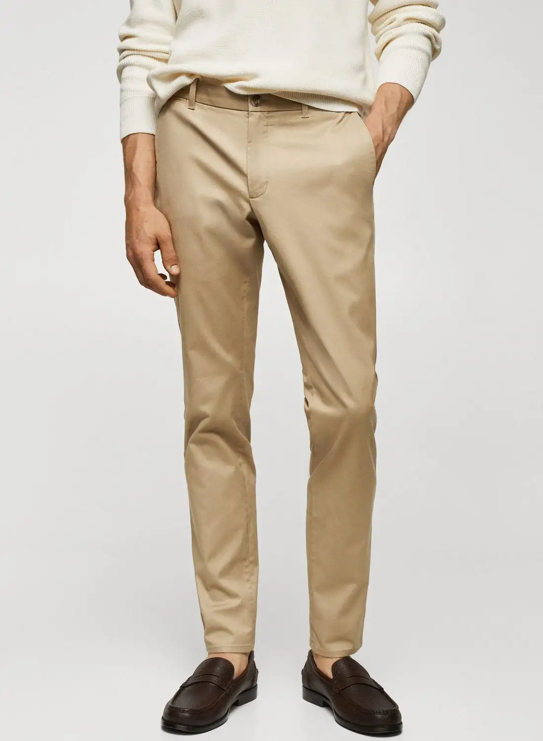 Mango Man Essential Straight Fit Pants