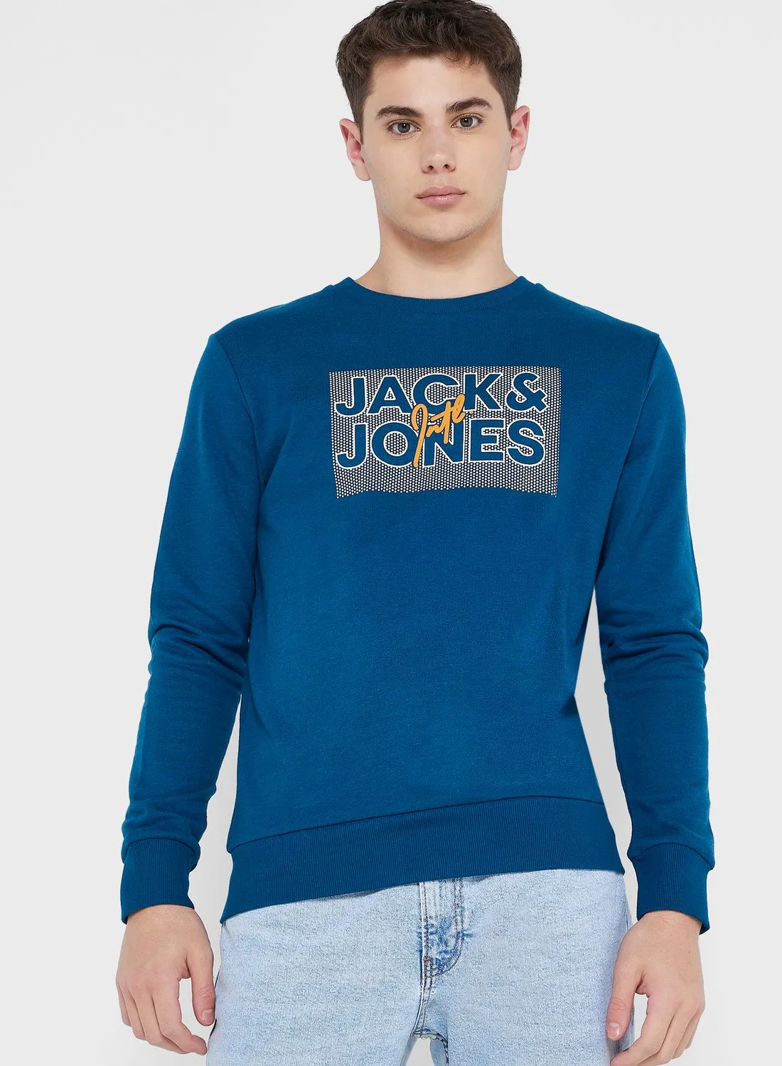 JACK & JONES Logo Crew Neck Sweatshirt